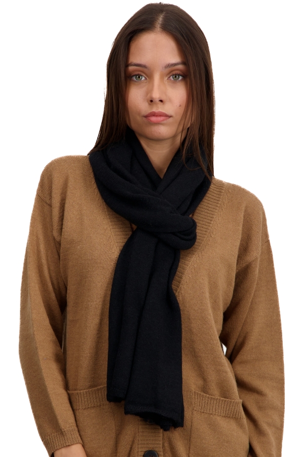 Baby Alpaca accessoires sjaals vancouver zwart 210 x 45 cm